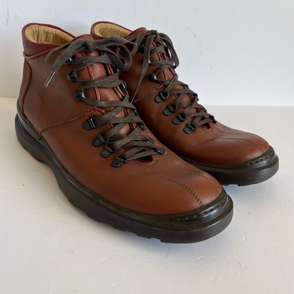 Coach Italy Aaron Brown Leather Chukka Ankle Boots Mens Size 8D